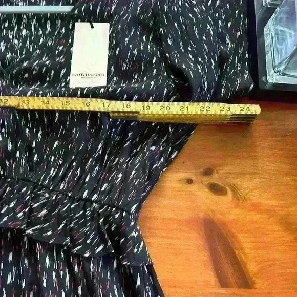 Scotch and Soda In Bloom dress. Black/geographic print Size 40 Eu - Picture 6 of 16